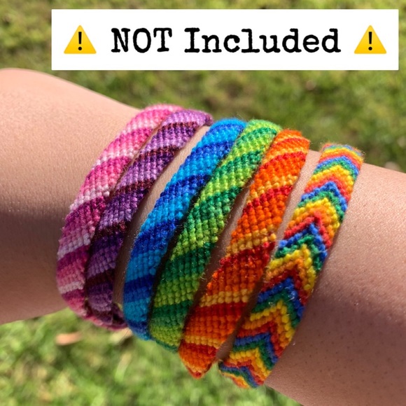 3 Woven Friendship Bracelets (Yellow) - Picture 8 of 8